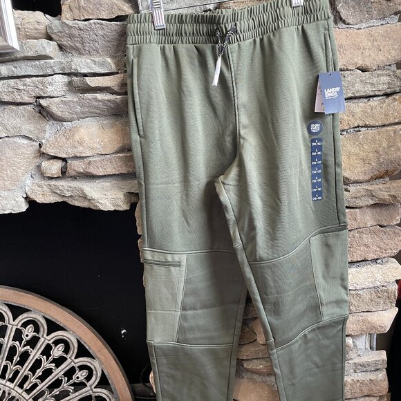 Lands' End Kids Iron Knee High Tech Sweat Pants, NWT - Picture 1 of 4